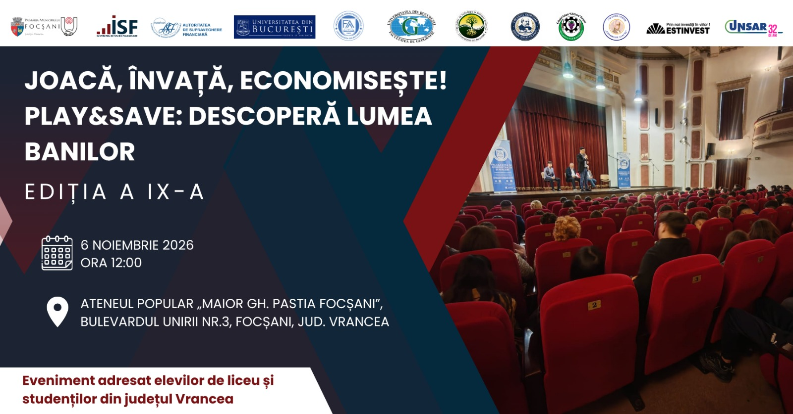 Joacă, învață, economisește! Play&Save: Descoperă lumea banilor – ediția a IX-a